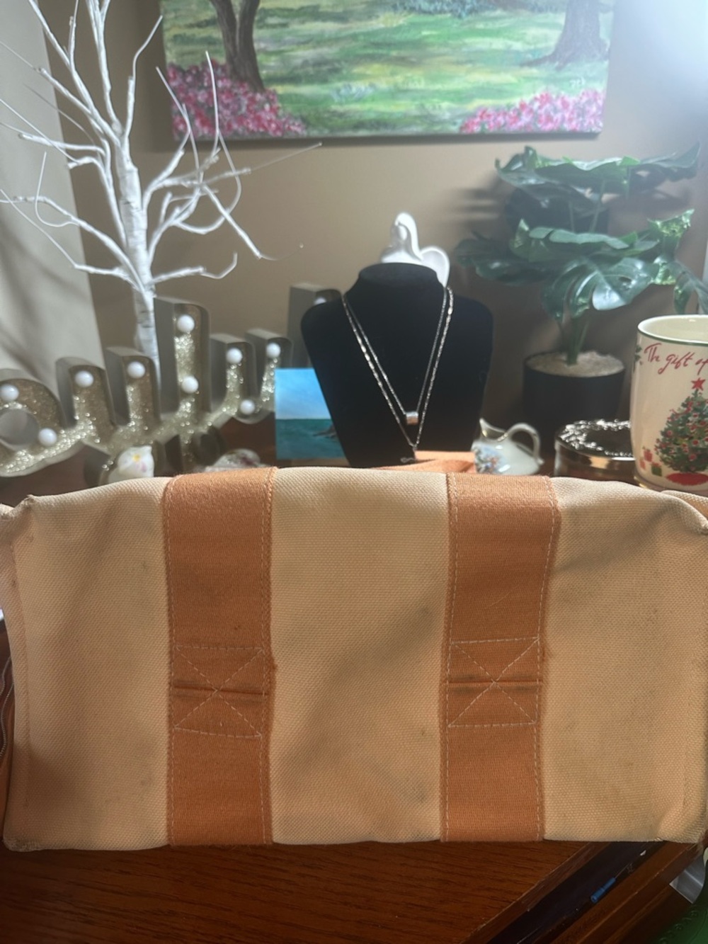 HERMES Bora Bora PM
Orange Canvas Tote Bag - Picture 15 of 16